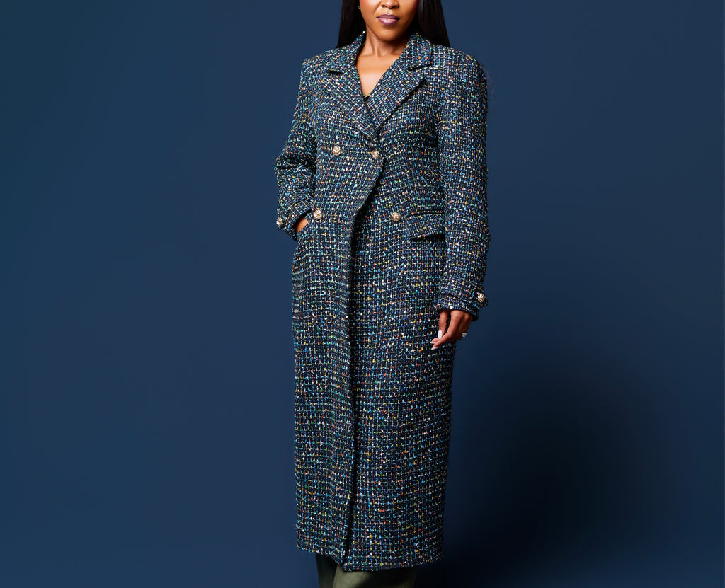 Midnight Blues Tweet Coat