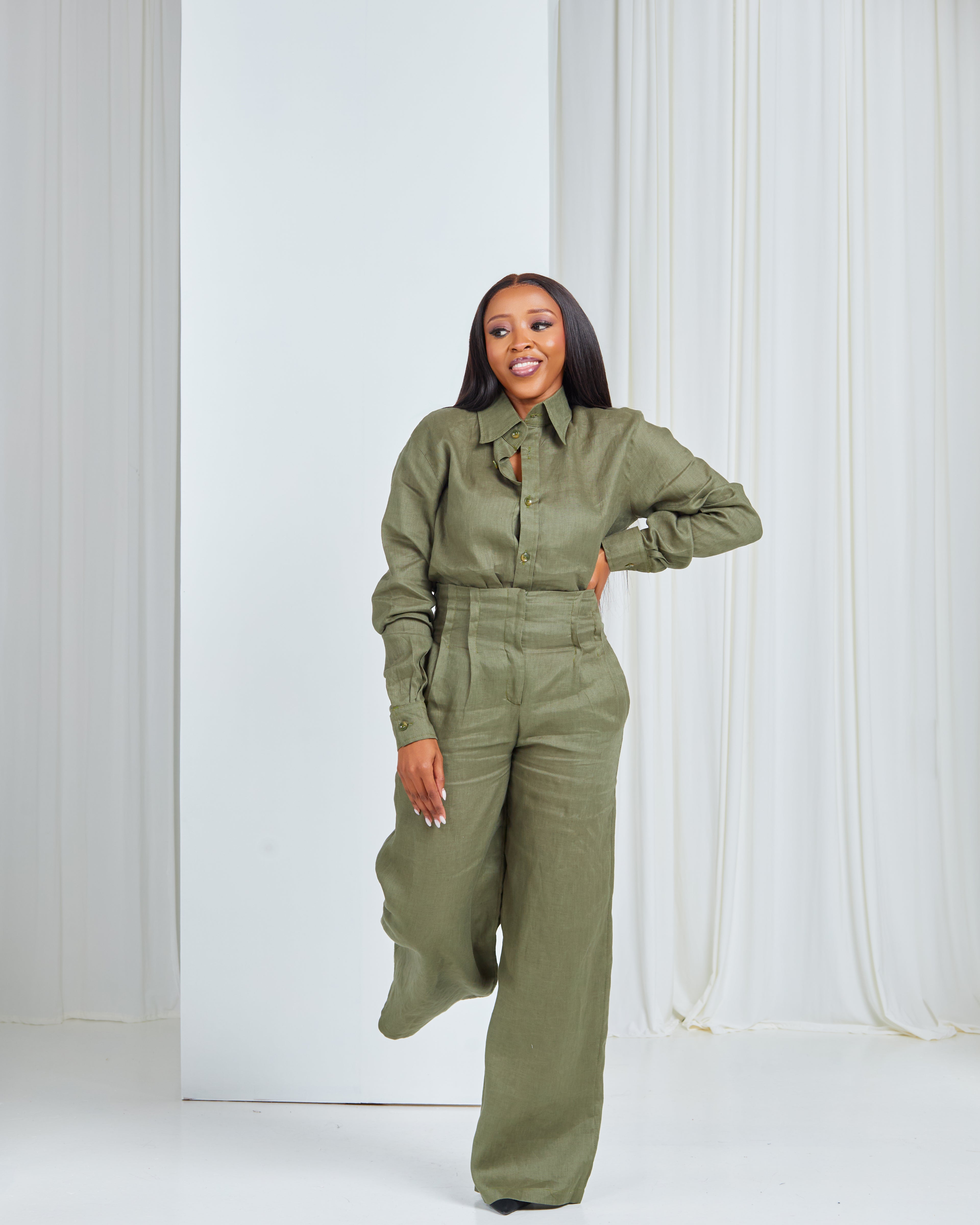 Emerald 100% Linen Set