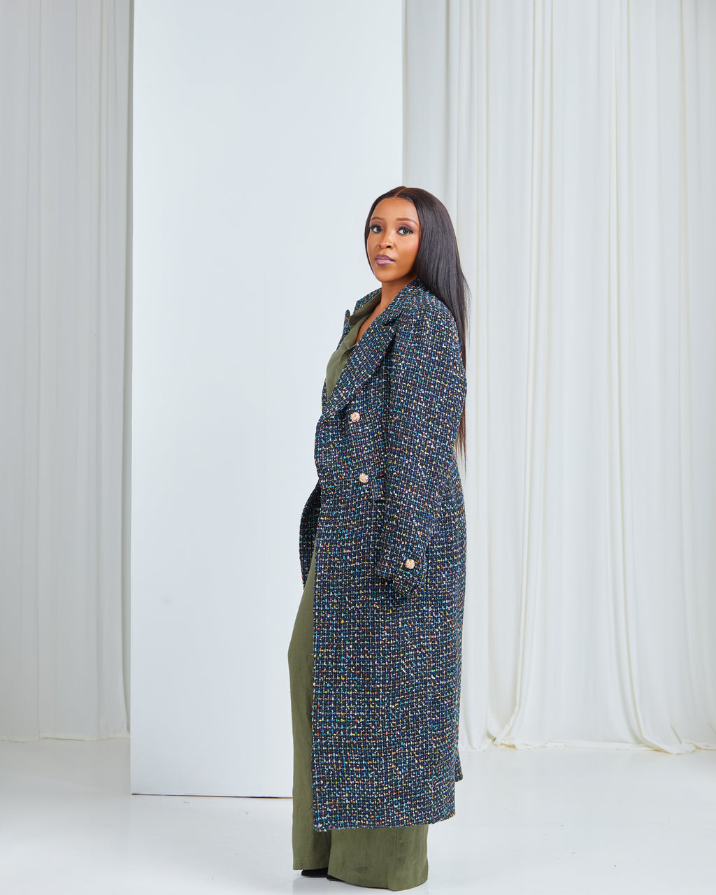 Midnight Blues Tweet Coat